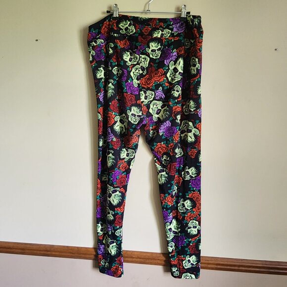 Lularoe RARE Purple Halloween Frankenstein Size TC (Tall & Curvy) - Picture 4 of 6